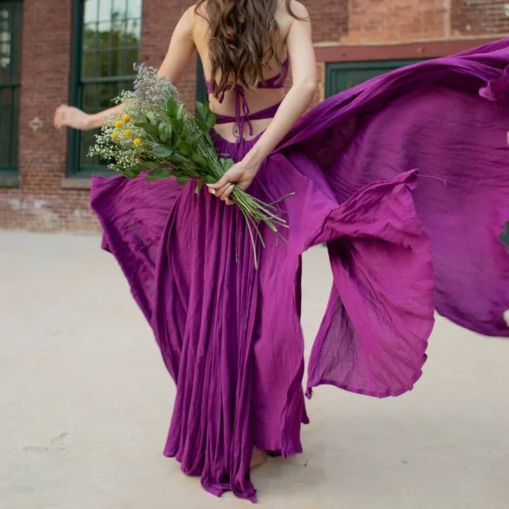 Free People Lille Maxi Dress in Purple - Picture 2 of 6